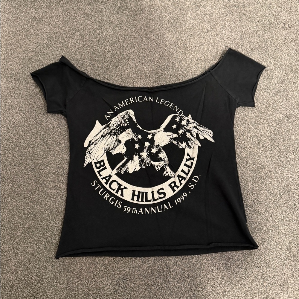Brandy Melville Black Graphic Tee